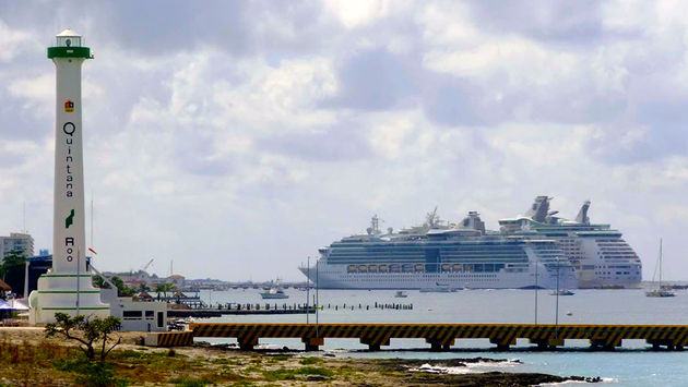 Royal Caribbean International ships docked in Cozumel, Mexico