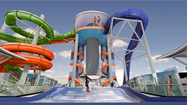 Royal Caribbean International's Perfect Storm water slides on Liberty of the Seas