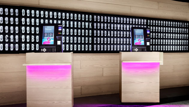 Contactless Arrival Kiosks at Moxy NYC Times Square.