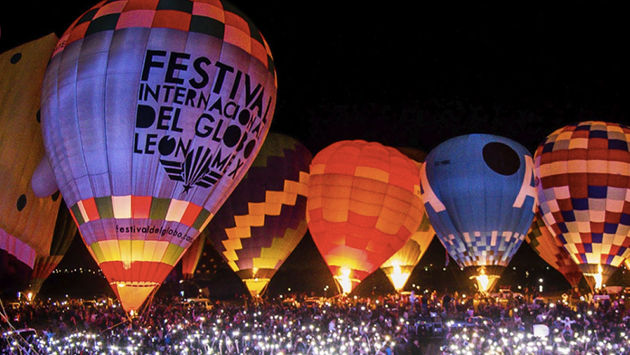 Leon International Balloon Festival launches 200 giant balloons, special figures, and airships. (Photo via Leon International Balloon Festival).