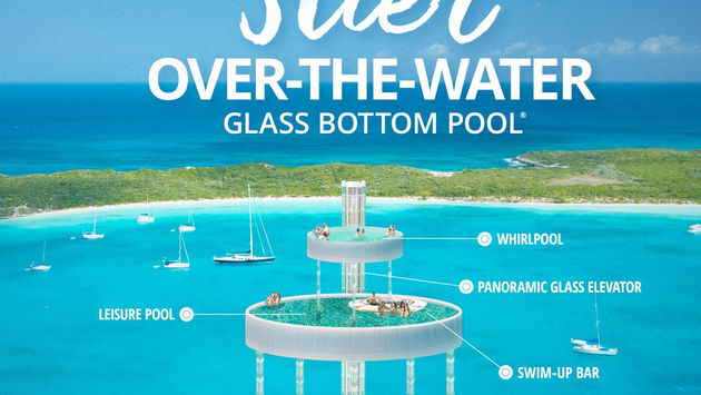 Sandals' Over-Water, Three-Tier, Glass-Bottom Pool