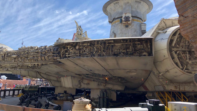 The Millenium Falcon at Star Wars: Galaxy's Edge at Disneyland