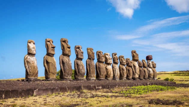 The enormous monuments of Easter Island in Chile are one of the great mysteries of history. (Photo via Flickr/Lee Coursey).