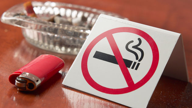 No smoking ashtray lighter