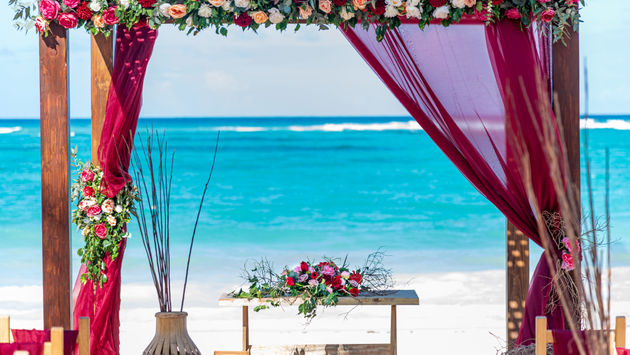 Weddings, gazebo, altar, ceremonies, events, beach, ocean, sea, Caribbean, tropical, destination weddings, Princess Hotels, Punta Cana, Dominican Republic, DR