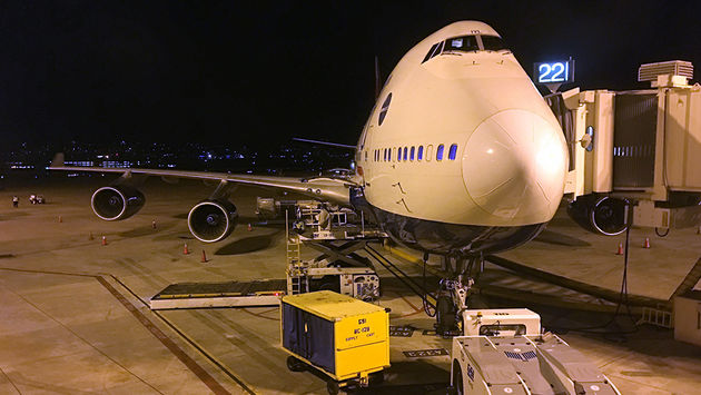 Boeing 747, British Airways, San Diego