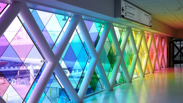 Hallway of Miami International Airport.