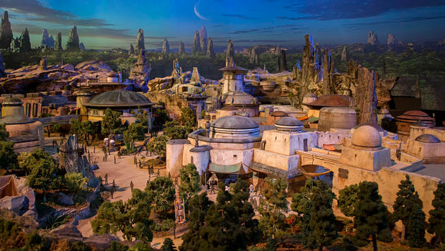Disney's model of upcoming Star Wars-Themed Lands