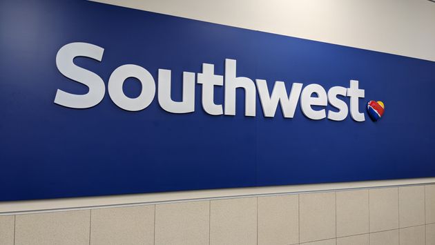 Southwest signage at an airport