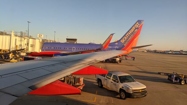 Southwest planes at the Atlanta airport