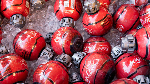 'Thermal Detonator' Coca-Cola Bottles at Star Wars: Galaxy's Edge