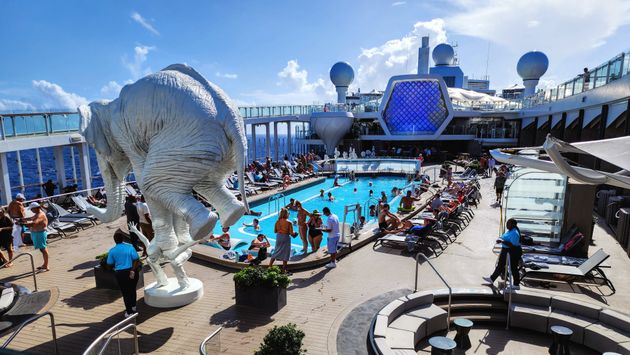 Main pool, swimming pool, deck, Celebrity Beyond, Celebrity Cruises