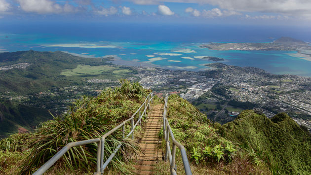 The Haiku Stairs, Stairway to Heaven, Oahu, Hawaii