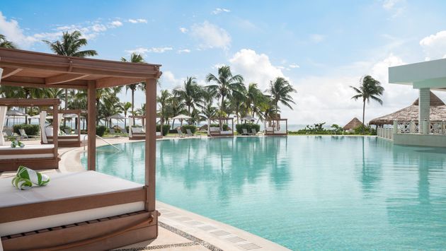 The main pool at Hyatt Ziva Riviera Cancun