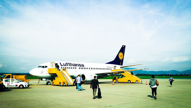 Lufthansa aircraft tarmac airliner airline Germany