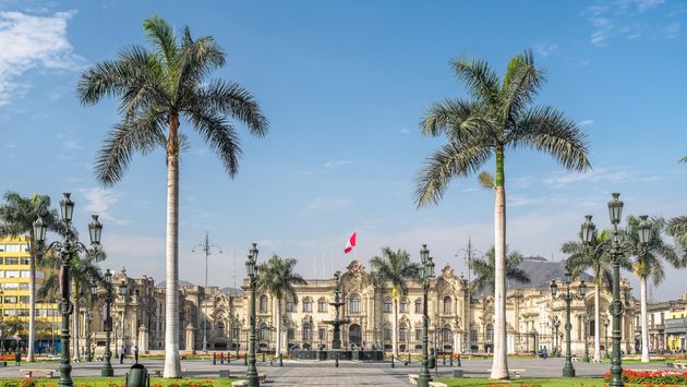 The Government Palace in Lima, Peru