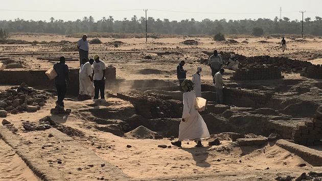 An archeological dig in Sudan