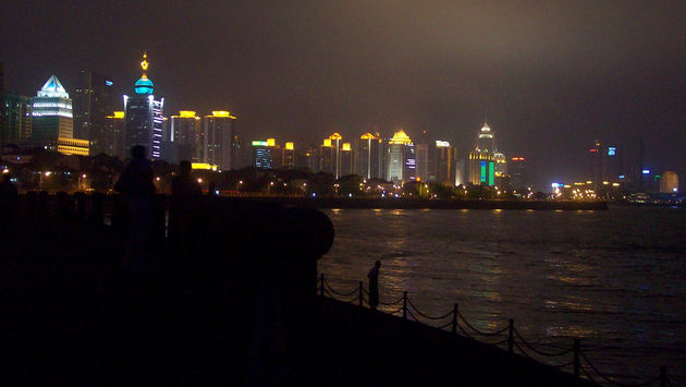  Qingdao skyline at night China