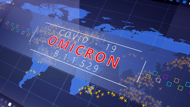 COVID-19, Omicron, variant, global, air traffic, map, world
