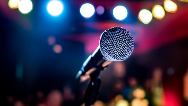 microphone, concert, stage