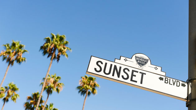Sunset Boulevard street sign