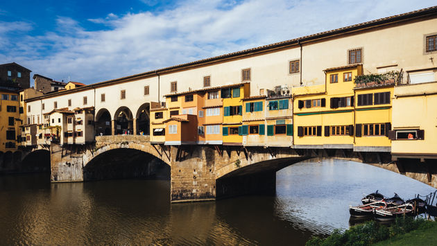 Stroll over the Ponte Vecchio in Florence, Italy