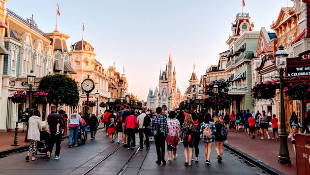 Main Street U.S.A and Cinderella’s Castle at Walt Disney World's Magic Kingdom