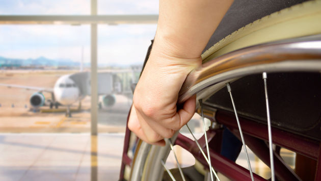 wheelchair, airport, travel