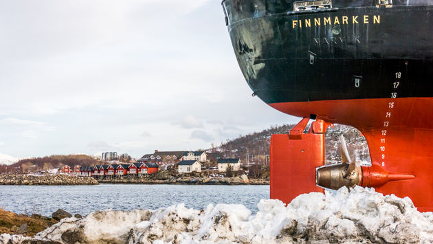 Hurtigruten's MS Finnmarken in Norway
