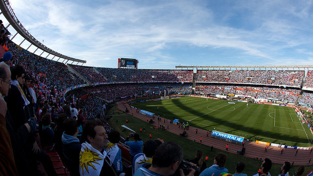 Soccer stadium in Buenos Aires, Argentina