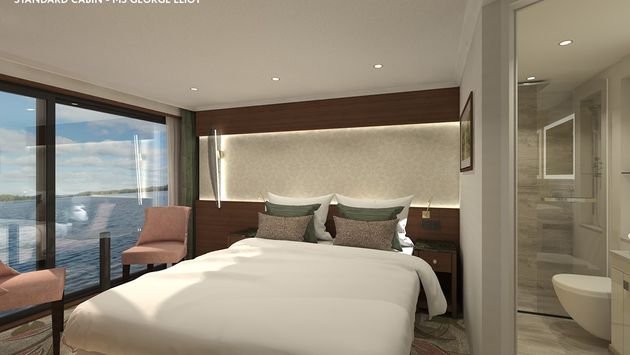 Rendering for MS George Eliot Room on Riviera River Cruises