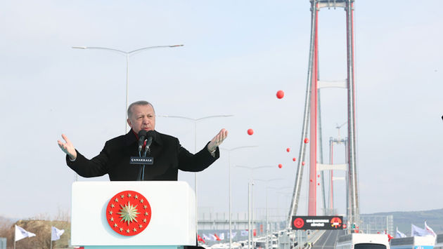 Tayyip, Erdogan, 1915 Canakkale Bridge, bridge, Turkey, Dardanelles Strait, Europe, Asia