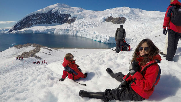 Young explorers in Antarctica