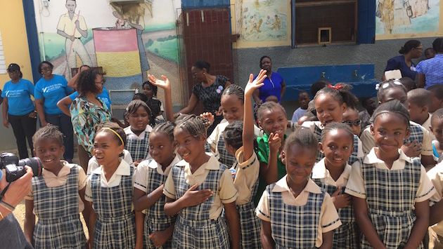 Students at Montego Bay's Granville All-Ages School