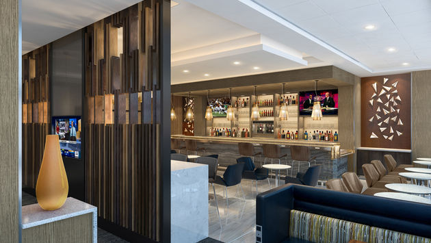 A rendering of the new Delta Sky Club at Phoenix Sky Harbor International Airport (PHX).
