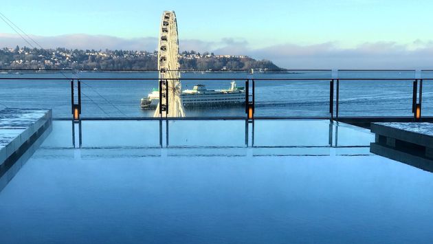 View from the Four Seasons Seattle infinity pool