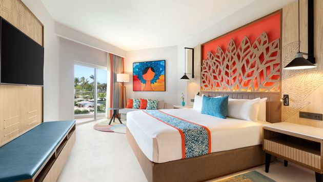 Deluxe Room with Side Sea View at the Hilton La Romana Resort & Water Park