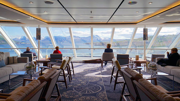 Viking Ocean Cruises, Explorers' Lounge, Viking Sea, cruise