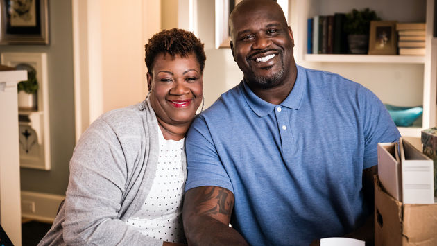 Dr. Lucille O'Neal and son Shaquille.
