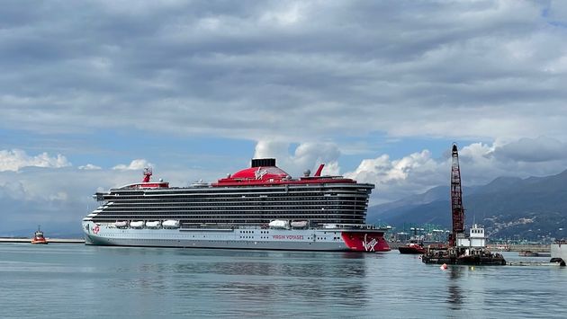 Virgin Voyages' Resilient Lady during sea trails