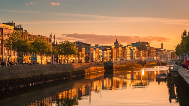 River Liffey, Dublin, Ireland, City, Europe
