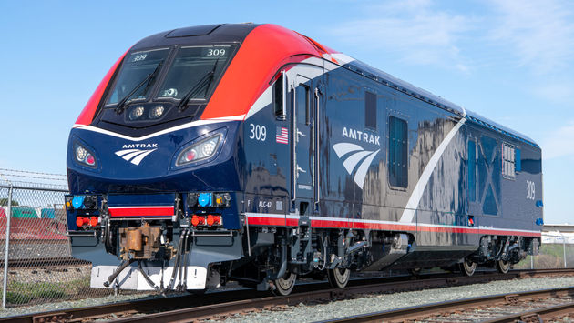 ALC-42 locomotives, sustainable trains, Amtrak, new trains