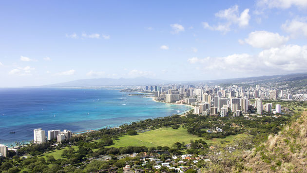 Skyline of Honolulu, Hawaii