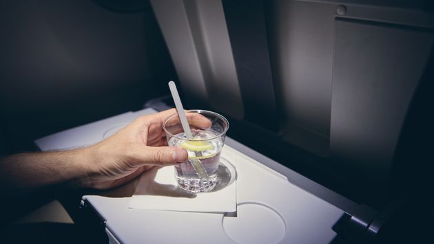 Alcohol drink on board airplane
