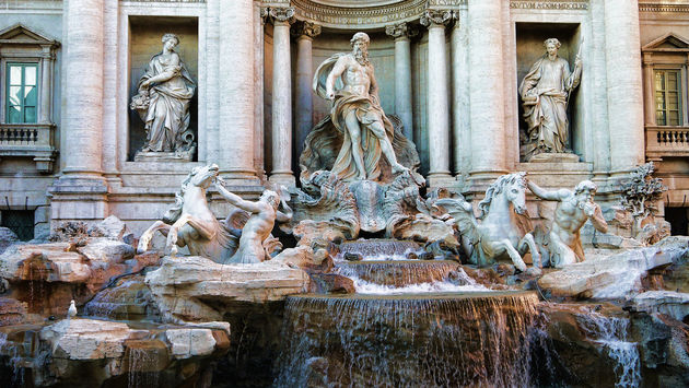 rome, italy, fountain