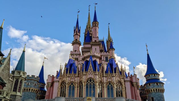 Back of Cinderella's Castle at Walt Disney World