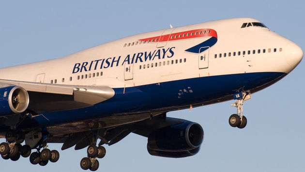 British Airways 747-400 jet