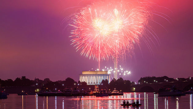 July 4th, Washington DC, fireworks