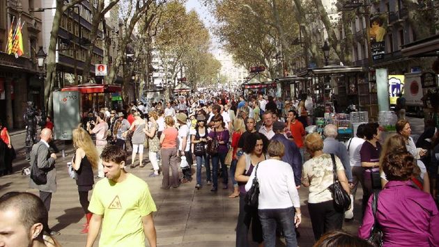 Las Ramblas is a popular spot in Barcelona for tourists and locals alike