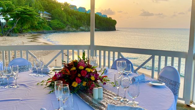 Fine dining in St. Lucia